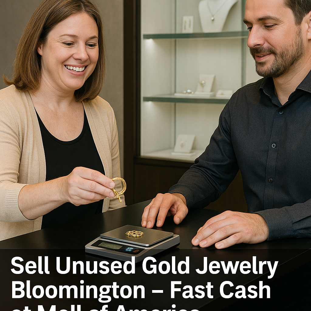 Professional woman selling gold for emergency cash
