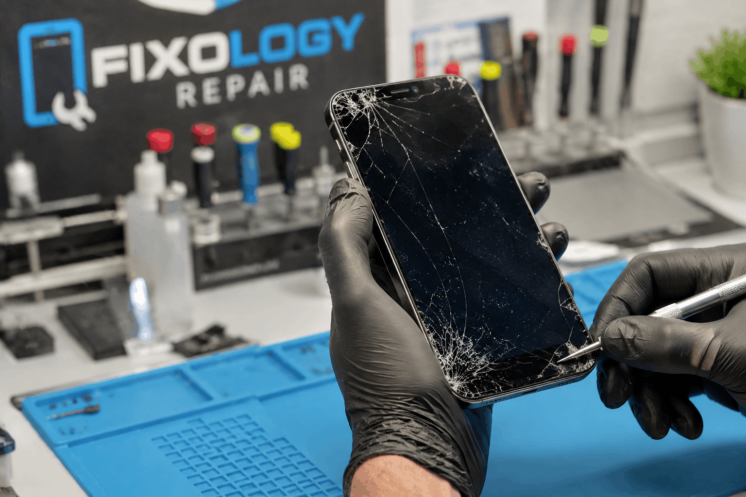 Cracked screen emergency phone repair Bloomington jpg